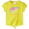 T-shirt de crian&ccedil;a amarelo 116