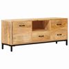 vidaXL Suportes para TV com gaveta Castanho 110 x 30 x 46 cm