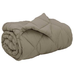 vidaXL Edredom de Inverno 135 x 200 cm 450 gsm Cinzento-claro