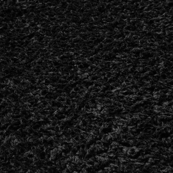 vidaXL Tapete shaggy de pelo alto com 50 mm 100x200 cm preto