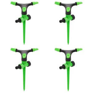 vidaXL Sprinklers rotativos 4 pcs 16x13,5x25,5 cm ABS/PP verde/preto