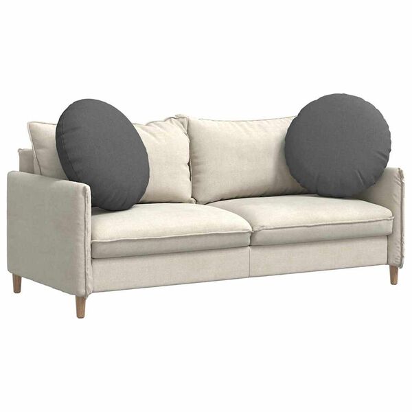 vidaXL Almofadas de Assento 2 pcs Cinza Escuro &Oslash;60 x 21 cm tecido