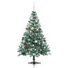vidaXL &Aacute;rvore de Natal Artificial com 150 LEDs Verde 150 cm PVC e A&ccedil;o