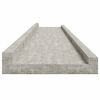 vidaXL Prateleiras de parede 2 pcs 115x9x3 cm cinzento cimento