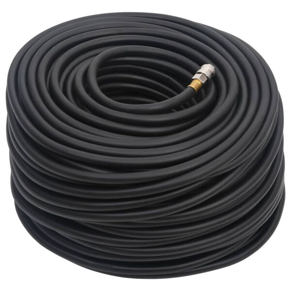 vidaXL Mangueira de ar h&iacute;brida 0,6" 50 m borracha e PVC preto
