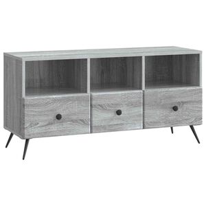 vidaXL Gabinete para TV com gaveta Sonoma Cinzento 102 x 34,5 x 50 cm