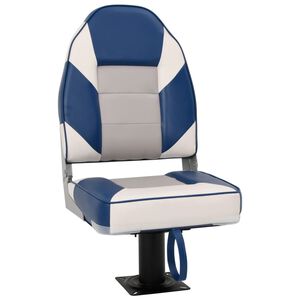 vidaXL 2 pcs conjunto assento de barco dobr&aacute;vel com encosto alto