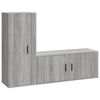 vidaXL Conjunto m&oacute;veis de TV 2 pcs madeira processada sonoma cinza