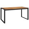 vidaXL Mesa jardim c/ pernas em forma de U 160x80x75 cm ac&aacute;cia maci&ccedil;a