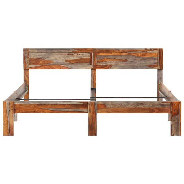 vidaXL Estrutura de cama sem colch&atilde;o 180x200 cm madeira maci&ccedil;a