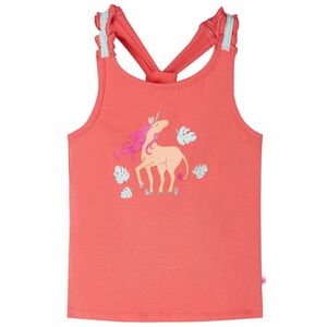 T-shirt de al&ccedil;as para crian&ccedil;a coral 116