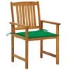 vidaXL Cadeiras de jardim c/ almofad&otilde;es 4 pcs madeira de ac&aacute;cia maci&ccedil;a
