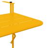 vidaXL Mesa Suspensa para Varanda Amarelo 60 x 39 x 65 cm Aço