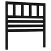 vidaXL Cabeceira de cama 106x4x100 cm pinho maci&ccedil;o preto