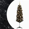 vidaXL &Aacute;rvore de Natal artificial estreita com bolas 120 cm 150 LED