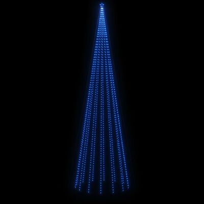 vidaXL Árvore de Natal em cone 1134 LEDs 230x800 cm azul