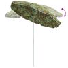 vidaXL Parasol de Praia Verde 263 x 263 x 272 cm Poli&eacute;ster e Metal