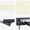 vidaXL Toldo Retr&aacute;til Manual Creme 400 &times; 300 cm Poli&eacute;ster e Alum&iacute;nio