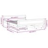 vidaXL Estrutura cama c/ 4 gavetas 160x200cm pinho maci&ccedil;o castanho mel