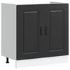 vidaXL Arm&aacute;rio baixo lavat&oacute;rio Kalmar 80x46x81,5 cm preto