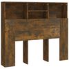 vidaXL Arm&aacute;rio de cabeceira 120x19x103,5 cm cor carvalho fumado