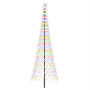 vidaXL &Aacute;rvore de Natal LED 400 cm 450 LED Multicolorido Ferro Preto