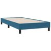 vidaXL Cama com molas/colch&atilde;o azul-escuro 90x210 cm veludo
