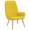 vidaXL Cadeira de descanso tecido amarelo claro