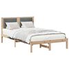 vidaXL Estrutura da Cama com cabeceira Cinza Escuro 120 x 190 cm