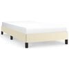 vidaXL Estrutura de cama 80x200 cm couro artificial cor creme