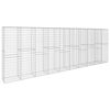 vidaXL Muro gabi&atilde;o com tampa 600x50x200 cm a&ccedil;o galvanizado