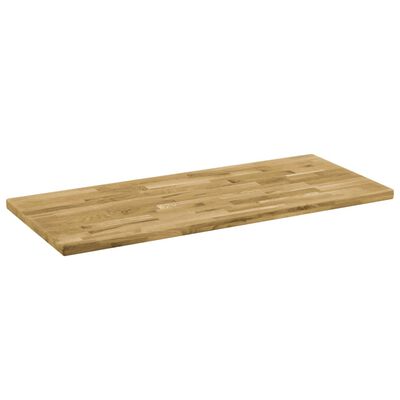 vidaXL Tampo de mesa madeira carvalho maciça retangular 44 mm 140x60cm