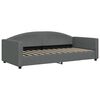 vidaXL Sof&aacute;-cama 90x200 cm tecido cinzento-escuro