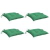 vidaXL Almofad&otilde;es de cadeira 4 pcs 50x50x7 cm tecido oxford verde