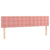 vidaXL Cama boxspring com colch&atilde;o 120x190 cm veludo rosa