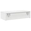 vidaXL Prateleira parede c/ gavetas 60x26,5x15cm deriv. madeira branco