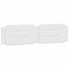 vidaXL Almofad&atilde;o de cabeceira Zadar 193 cm couro artificial branco
