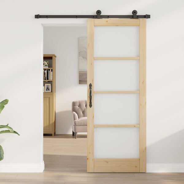 vidaXL Porta Deslizante ORKDAL Natural 78 x 202 cm