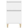 vidaXL Mesa de cabeceira 40x35x70 cm branco brilhante