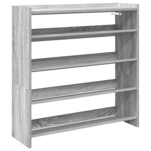 vidaXL Sapateira 80x25x81 cm derivados de madeira cinzento sonoma