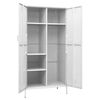 vidaXL Roupeiro 90x50x180 cm aço branco