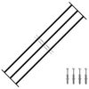 vidaXL Grade de Seguran&ccedil;a para Janela 174 x 45 cm A&ccedil;o Galvanizado