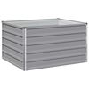 vidaXL Cama de Jardim Elevada Cinzento 100 x 80 x 55 cm