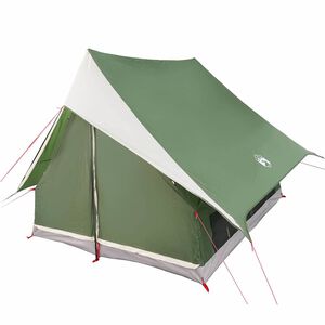 vidaXL Barraca Familiar com telhado Verde e Branco 315 x 286 x 200 cm