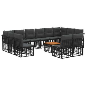 vidaXL Conjunto de Sof&aacute;s para Exterior 13 unid. 12 lugar