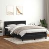 vidaXL Cama box spring c/ colch&atilde;o e LED 160x210 cm veludo preto