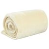 vidaXL Manta 130x170 cm poli&eacute;ster cor creme
