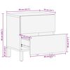 vidaXL Arm&aacute;rio de Cabeceira com gaveta 2 pcs Branco 40 x 33 x 46 cm