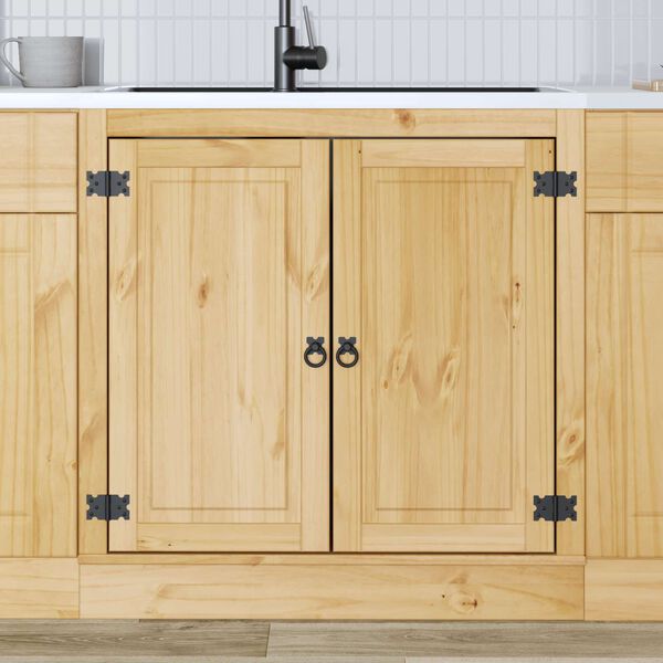 vidaXL Armário Mel 80 x 46 x 81,5 cm Madeira de Pinheiro Sólida