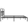 vidaXL Estrutura de cama com cabeceira 183x213 cm metal preto